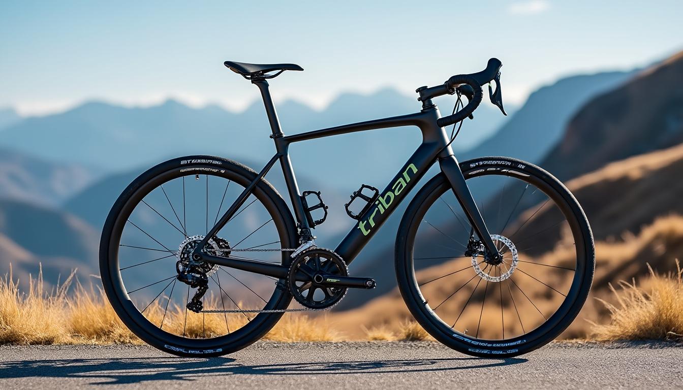 Vélo De Route Triban RC120 – Cadre Acier Bleu, Pompe + Antivol U Inclus – Neuf DECATHLON