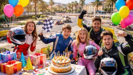 découvrez le karting à nice, l'activité idéale pour célébrer anniversaires et sorties en groupe dans une ambiance pleine de vitesse et de fun.
