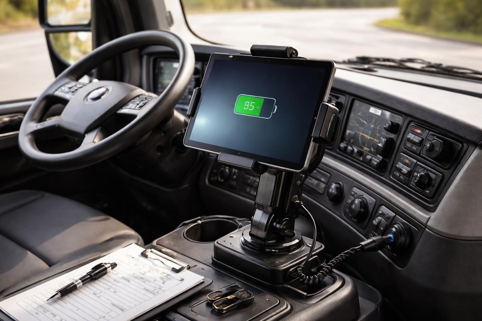 support et charge 12v pour tablette samsung en camion : guide complet avec check-list pour une installation facile et sécurisée.