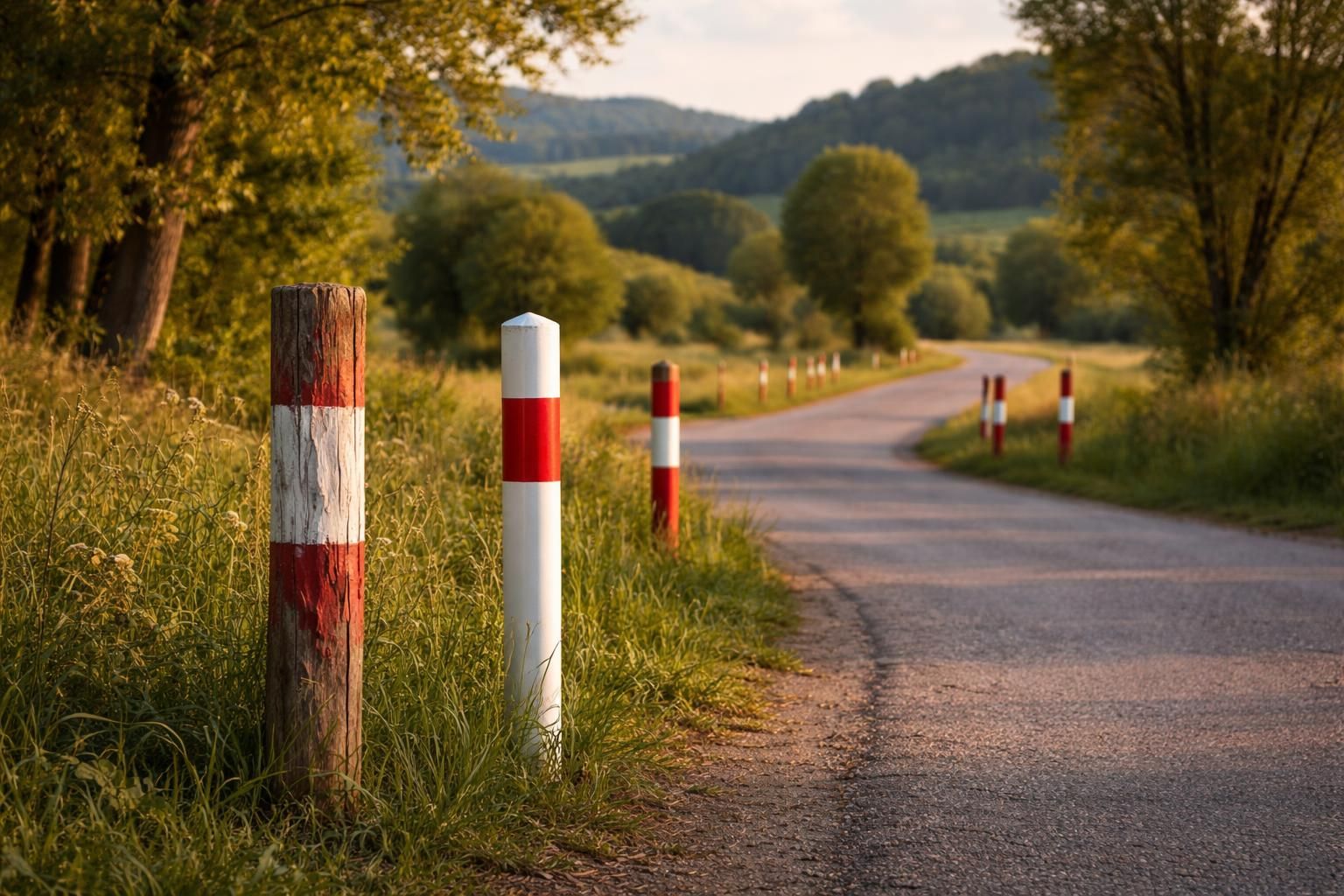 découvrez l'origine et l'évolution des poteaux de signalisation rouge et blanc, symboles essentiels de la sécurité routière à travers l'histoire.